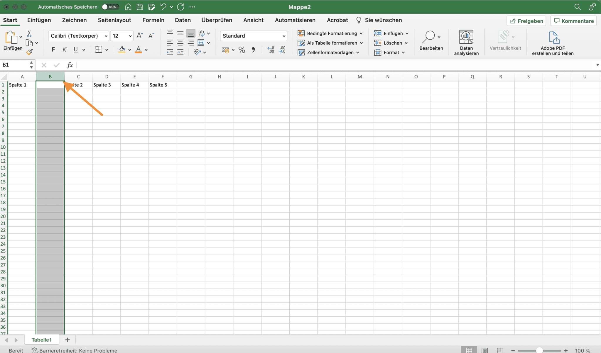 Excel Spalte In Excel Einf Gen Excel Spalten Einf Gen