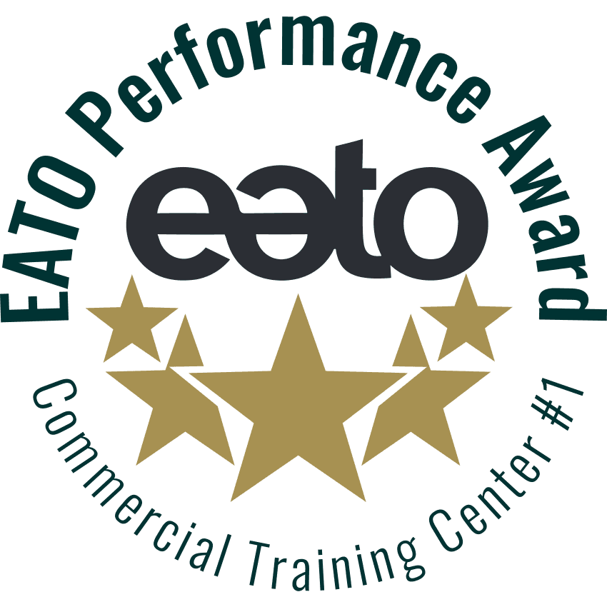 Siegel des EATO Performance Award für ausgezeichnete Kundenorientierung für INCAS Training