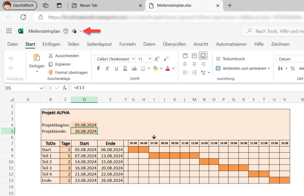 Änderungen an der Datei vornehmen