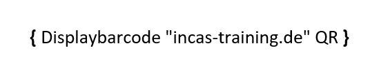 Displaybarcode "incas-training.de" QR