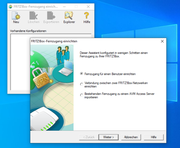Fritzbox VPN Einrichten: Die Office-Fritzbox Mit Dem Heimischen Windows ...