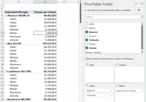 Excel Pivot Tabellen Excel Pivot Tabellen Erstellen