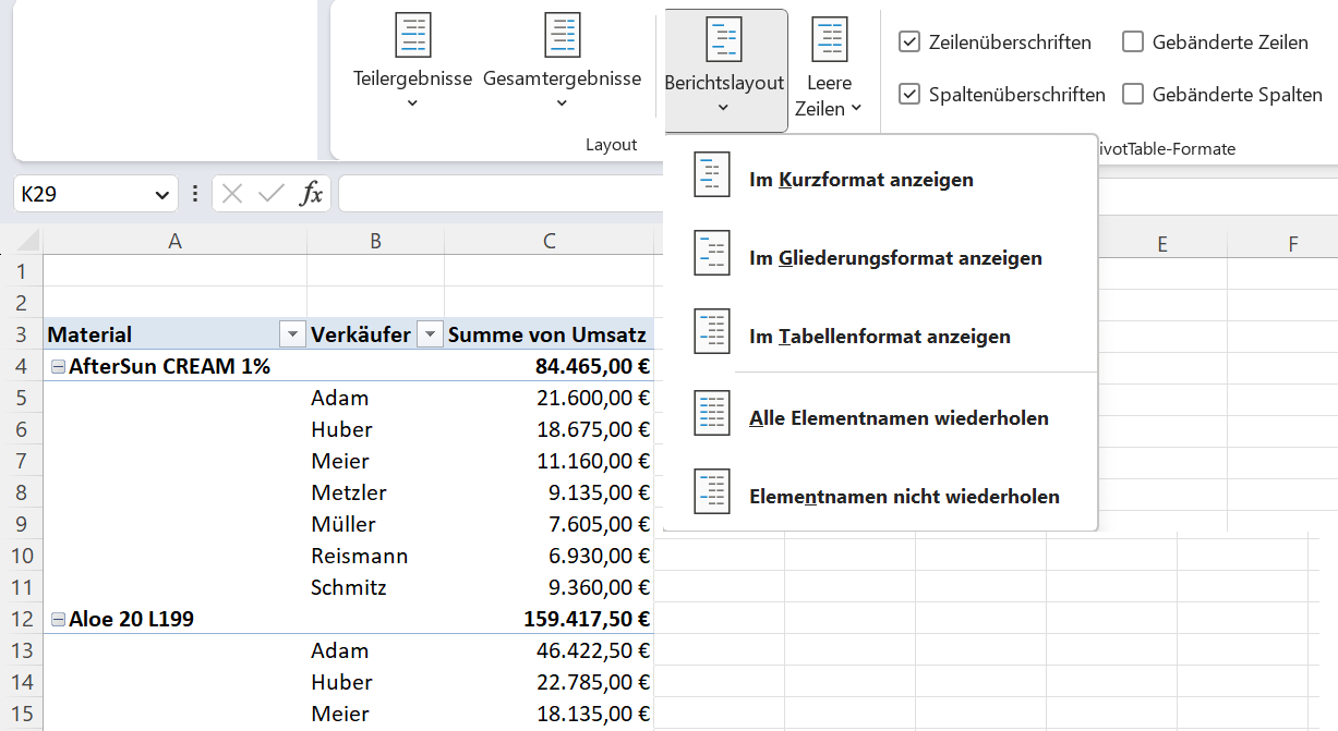 Excel Pivot Tabellen Excel Pivot Tabellen Erstellen