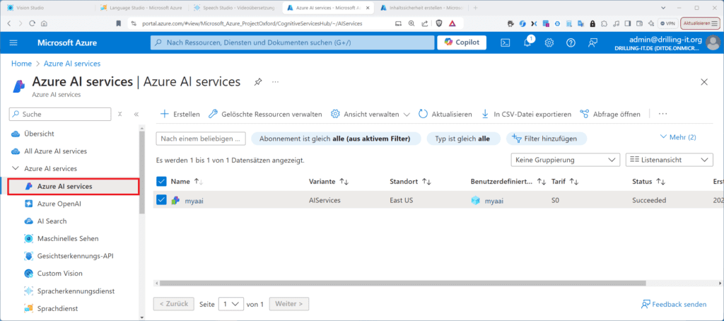 azure ai services