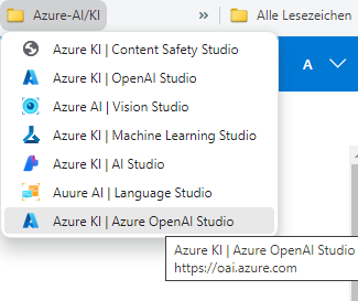 verschiedenen Azure-KI-Studios