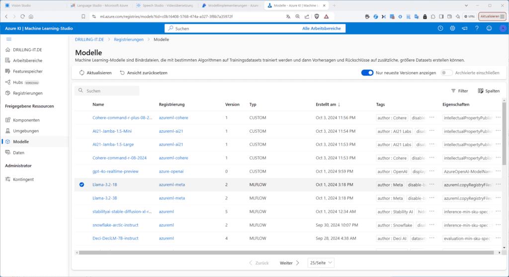 ML-Modelle im Maschine-Learning-Studio